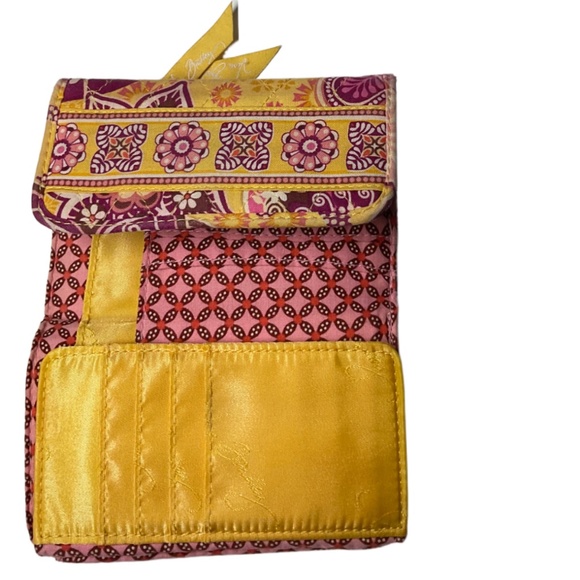 Vera Bradley Bali Gold Print Tri-Fold Wallet - Picture 3 of 7